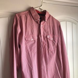 Mens long sleeve button down like new